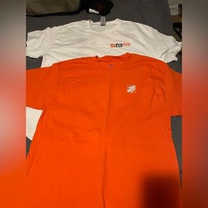 2 Never worn Home Depot shirts